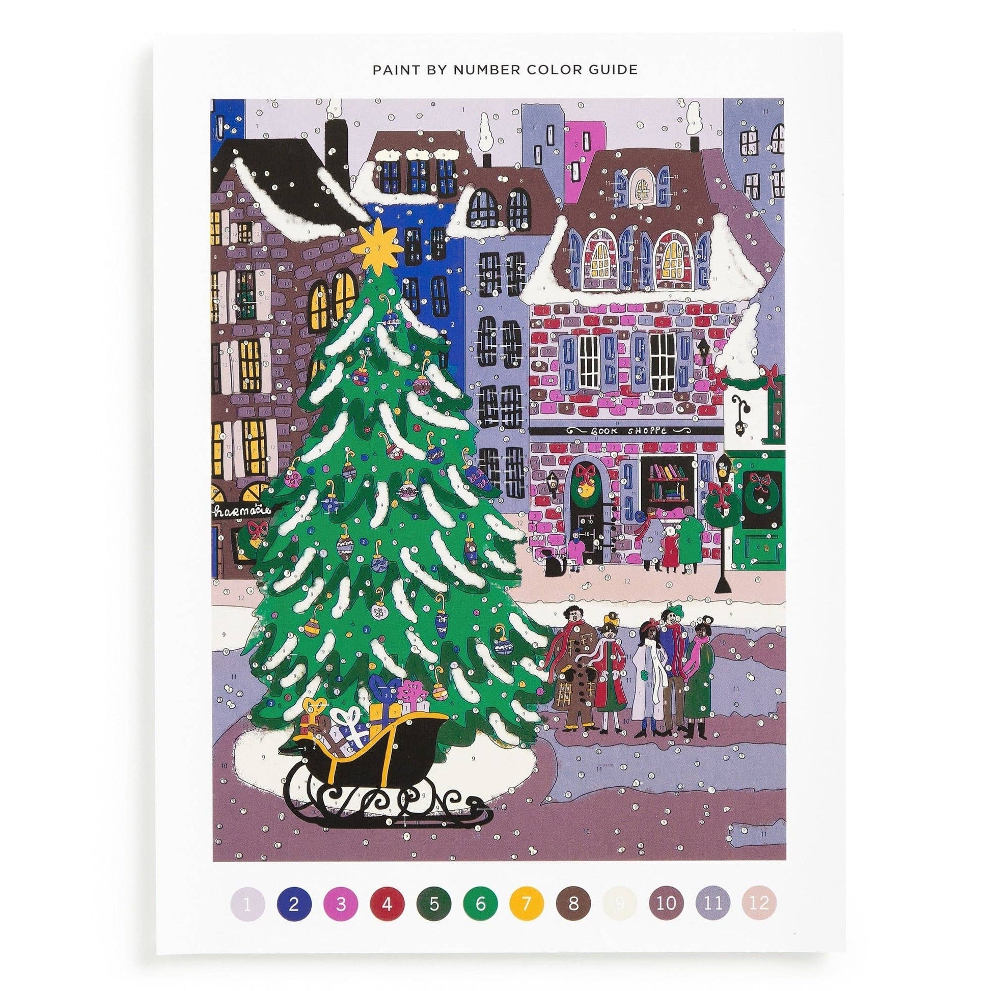Joy Laforme Christmas Square 9 x 12 Paint by Number Kit - SPARROW