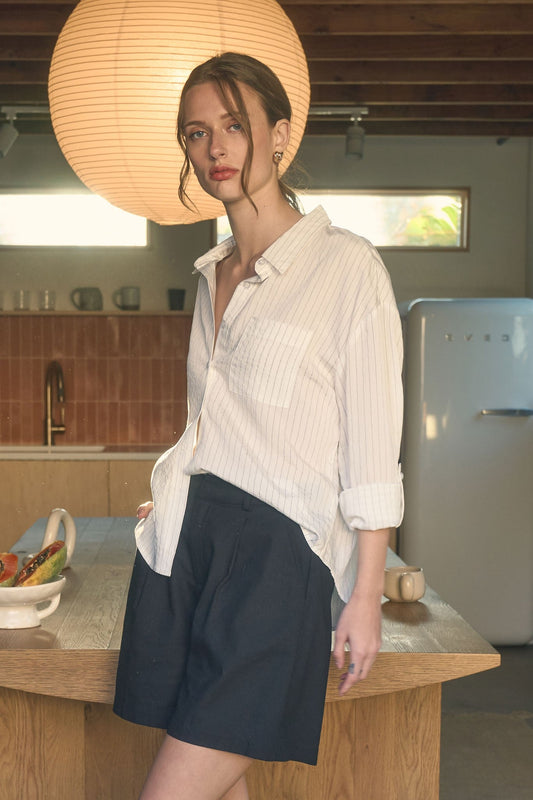 Juliet Button Up Top - SPARROW