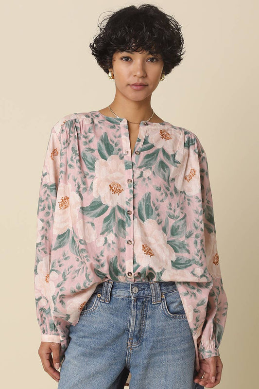 Julissa Vintage Floral Top - SPARROW