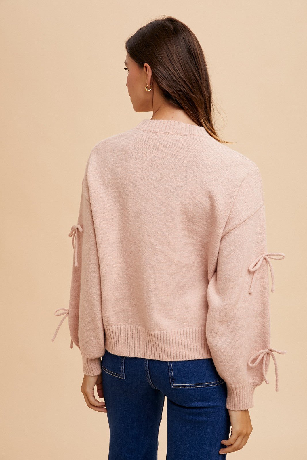 Kailey Bow Sweater - SPARROW