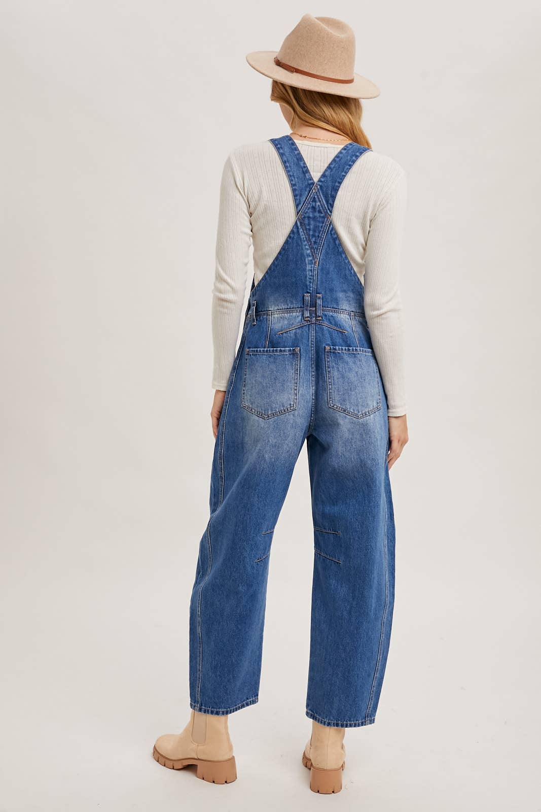 Kenna Barrel Overalls - SPARROW