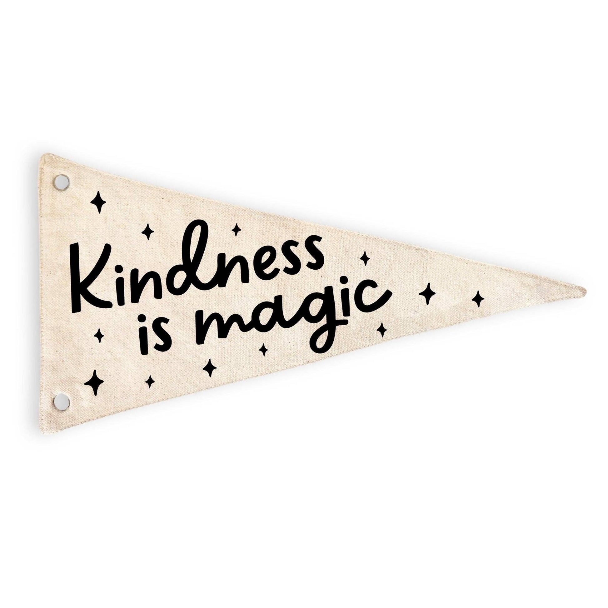 Kindness is Magic Canvas Pennant Flag - Kids Decor - SPARROW
