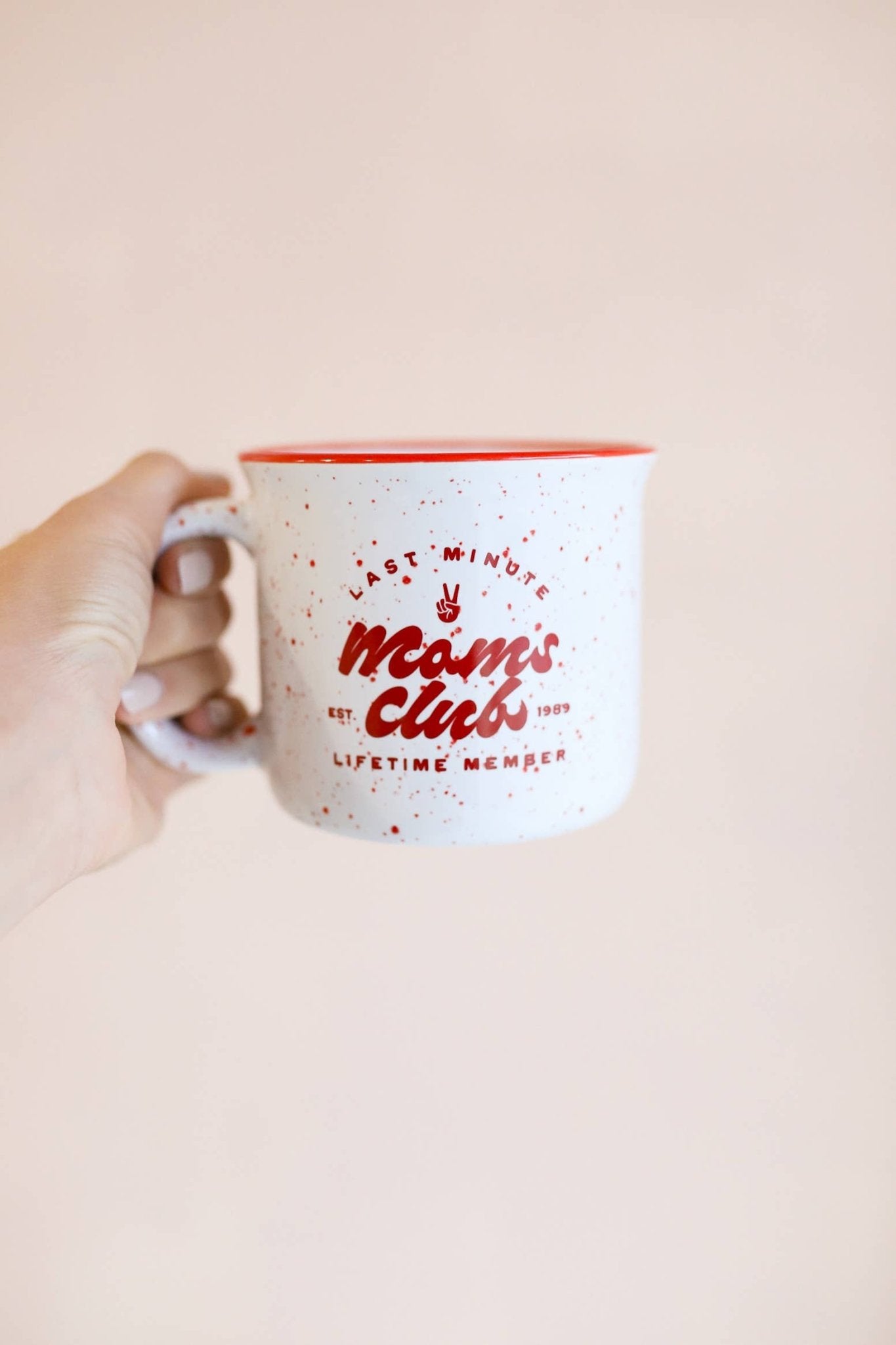 Last Minute Moms Club 14oz Ceramic Mug, Campfire Mug - SPARROW