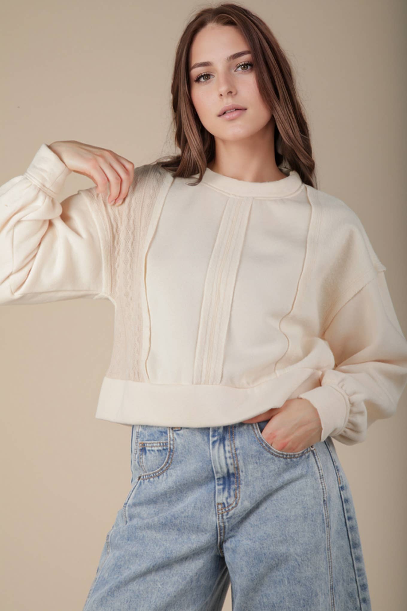 Lauren Top - Beige - SPARROW