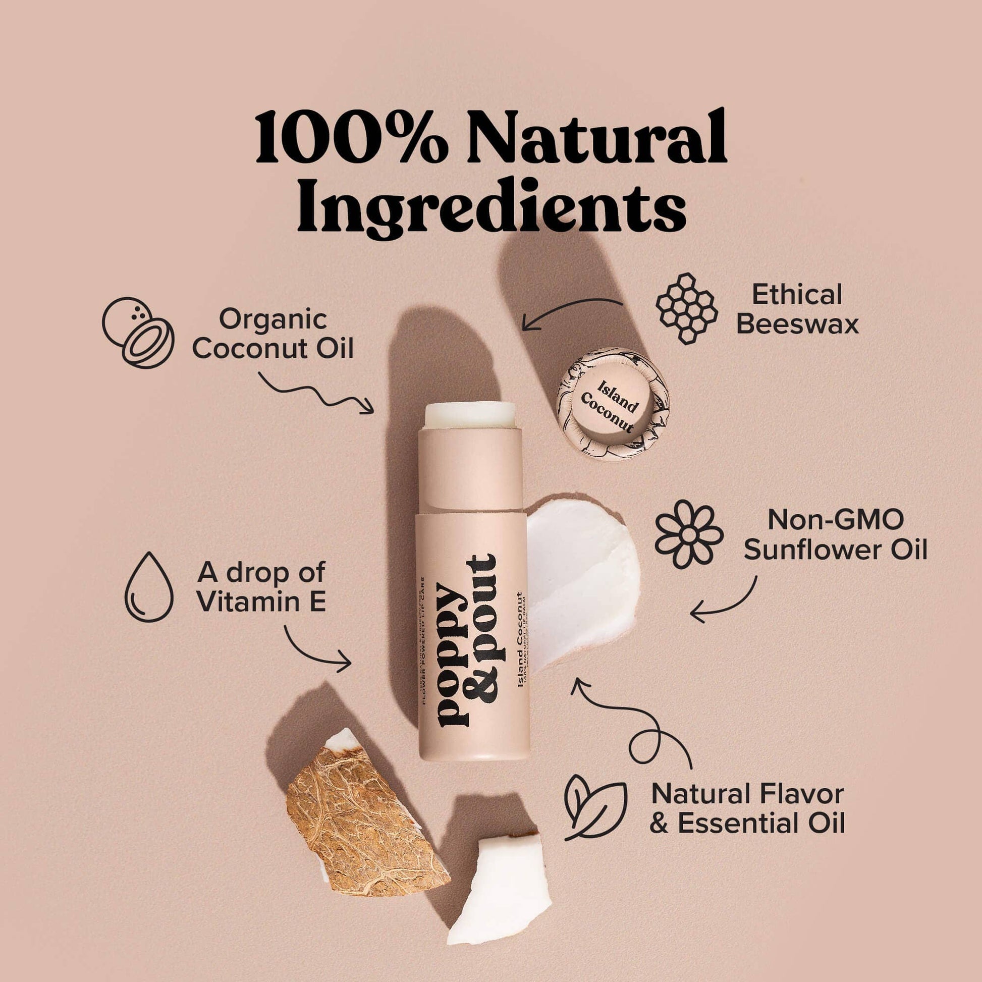 Lip Balm, Island Coconut - SPARROW
