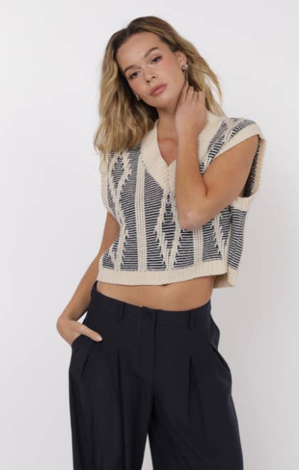 Macy Sweater Vest - SPARROW