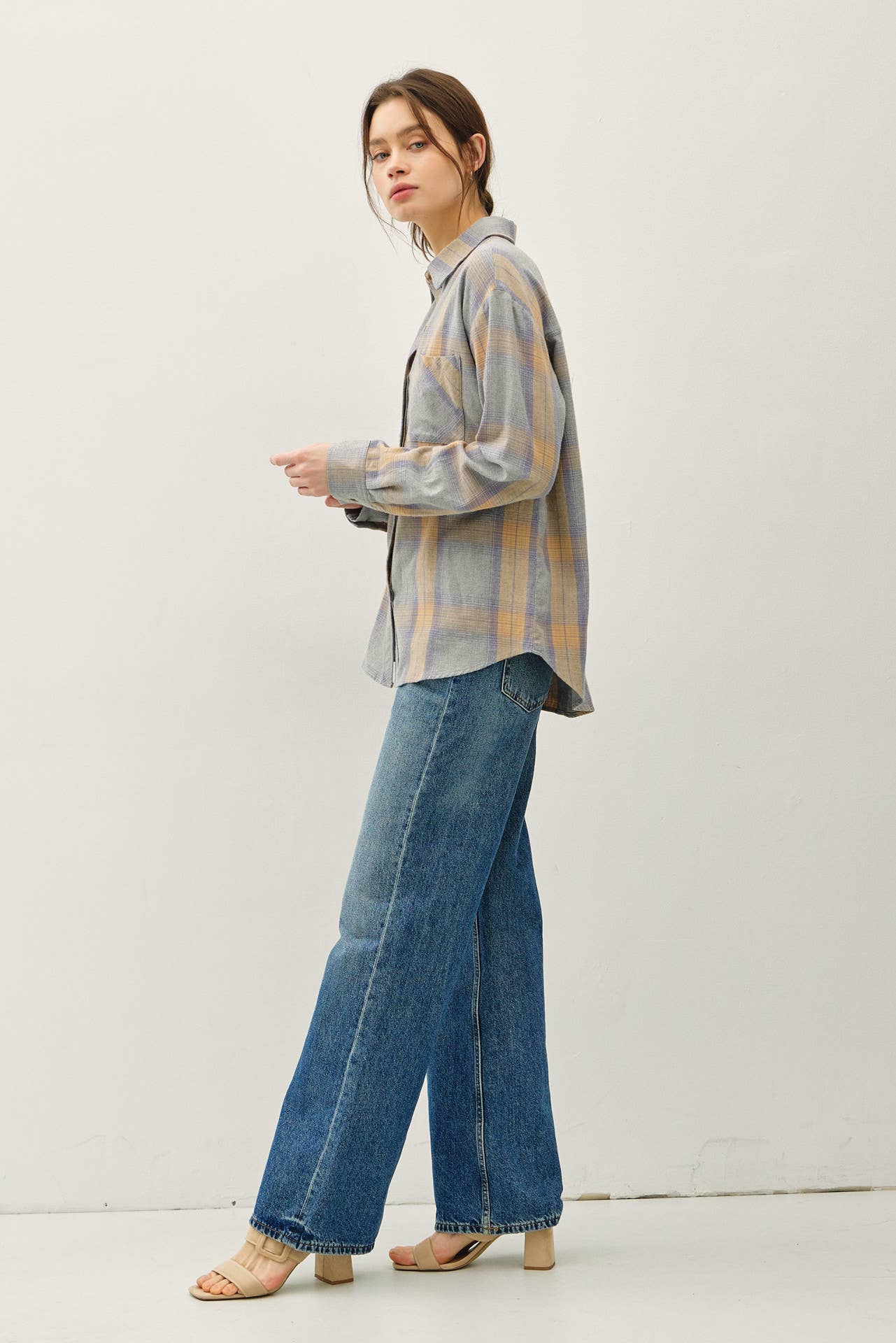 Maddie Plaid - Blueberry - SPARROW