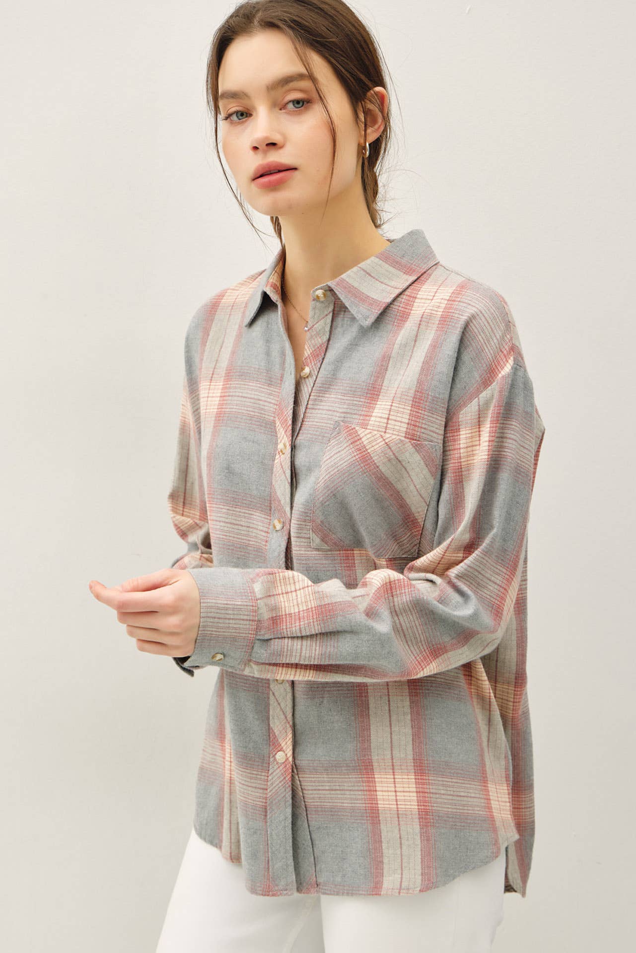 Maddie Plaid - Dusty Coral - SPARROW