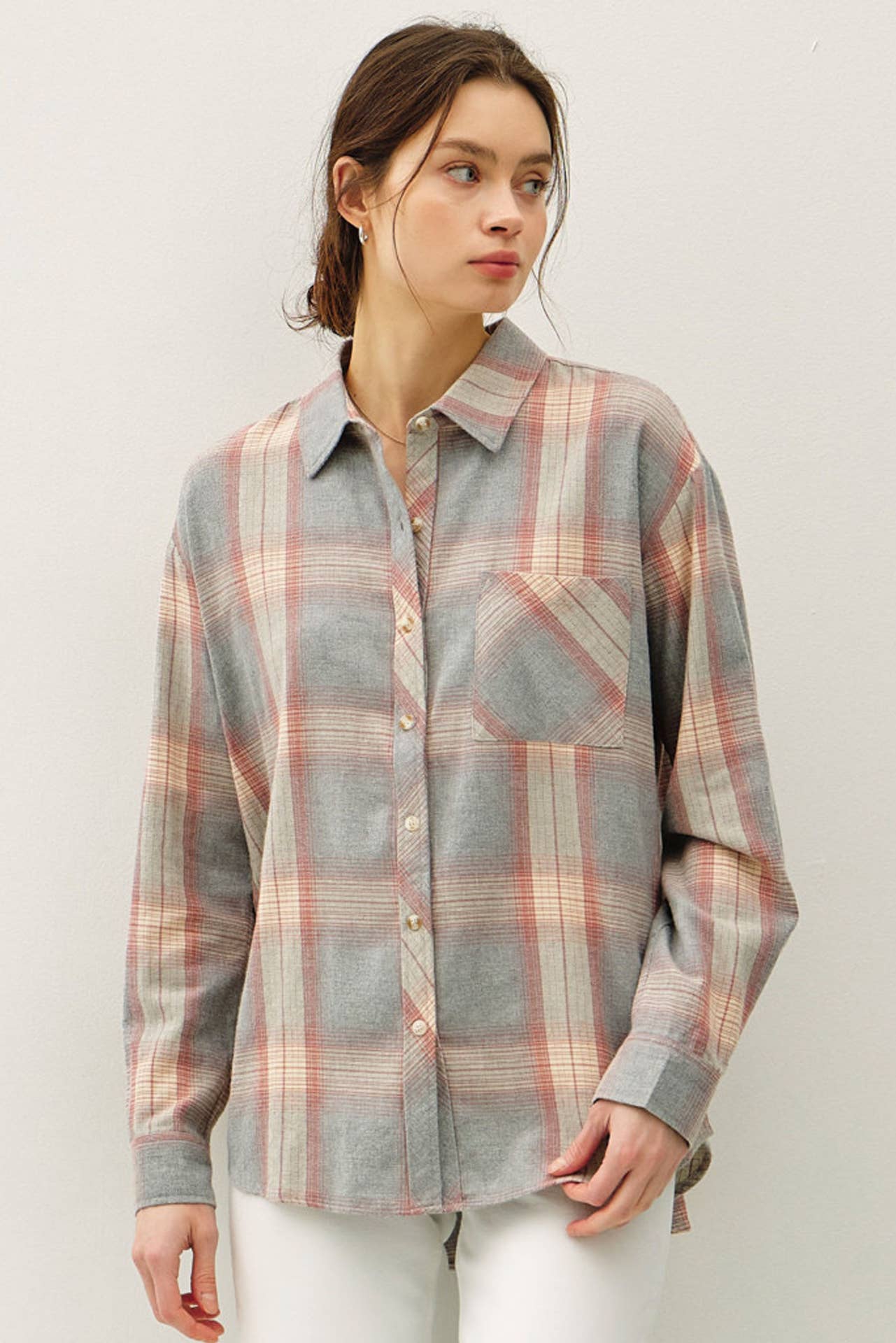 Maddie Plaid - Dusty Coral - SPARROW