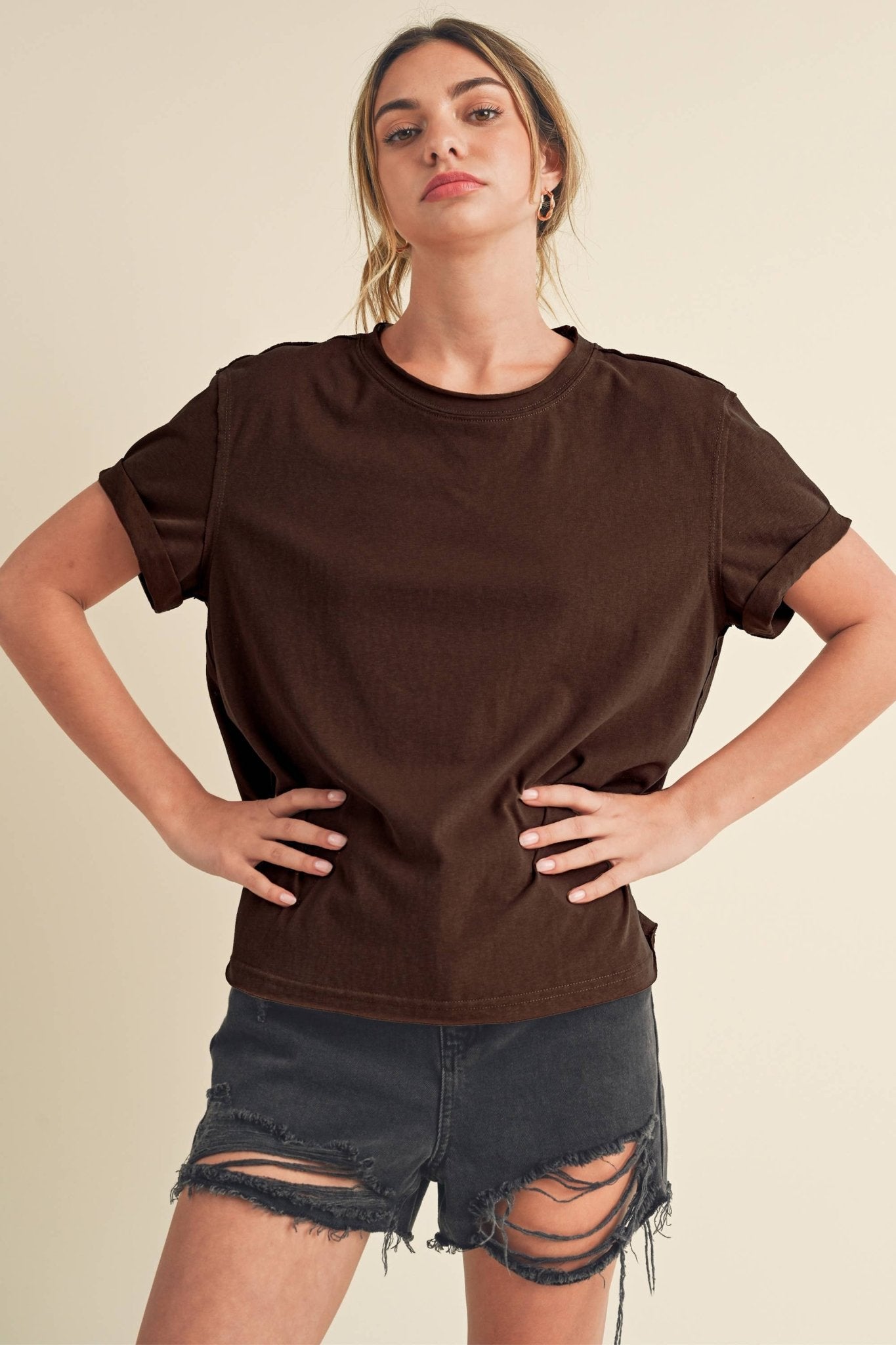 Mali Tee - Brown - SPARROW