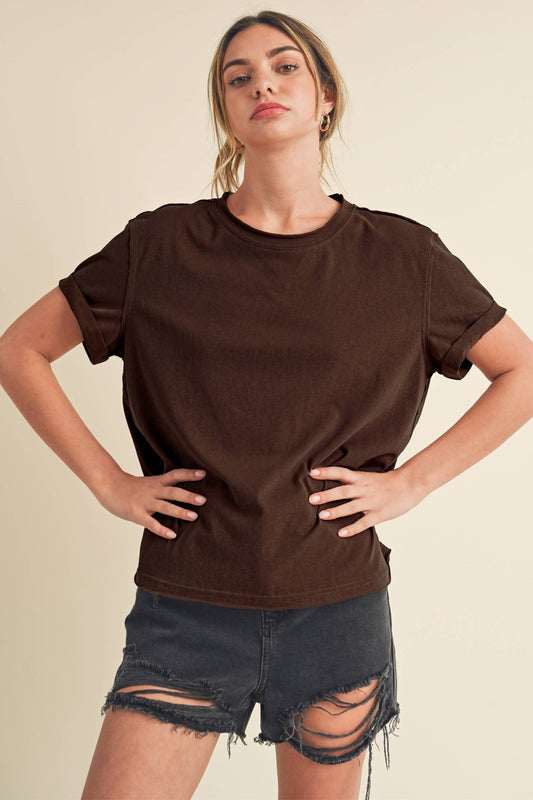 Mali Tee - Brown - SPARROW