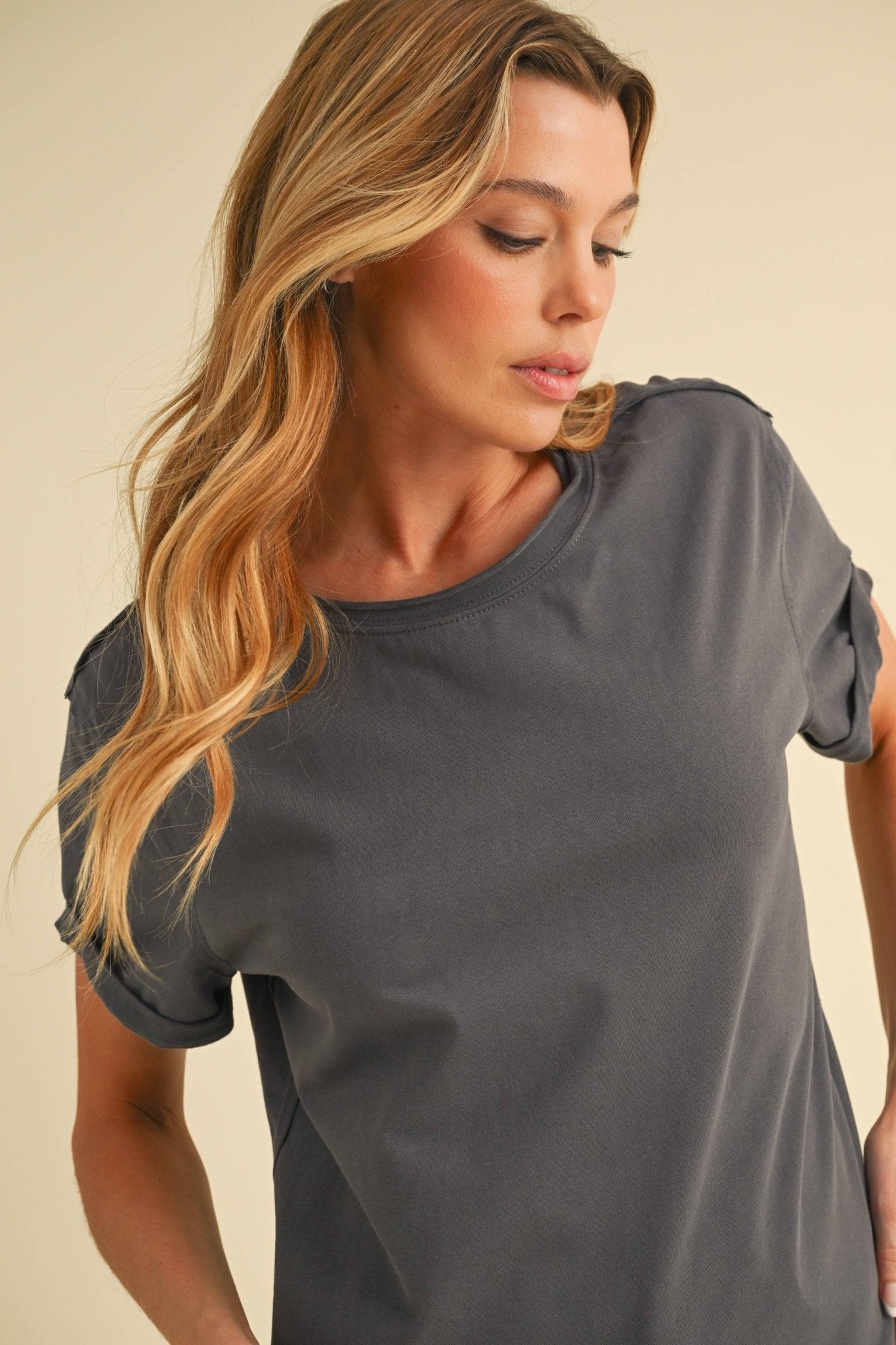 Mali Tee - Charcoal - SPARROW