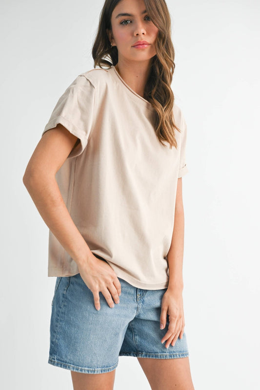 Mali Tee - Oat - SPARROW