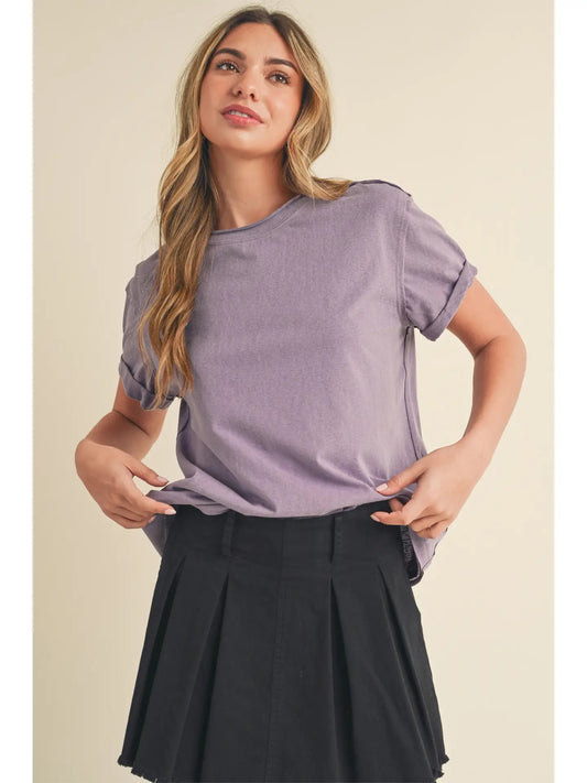 Mali Tee - Plum - SPARROW