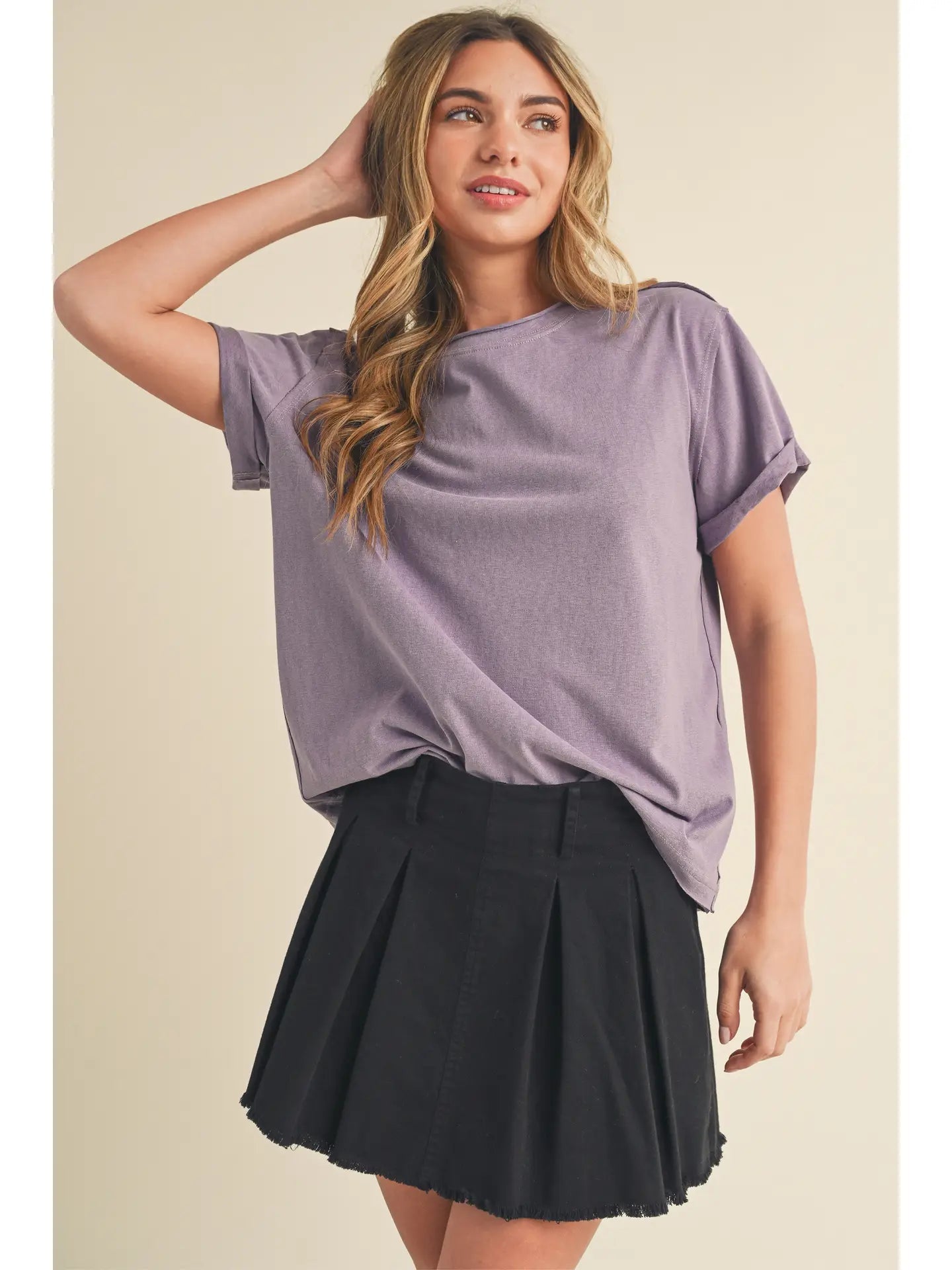 Mali Tee - Plum - SPARROW