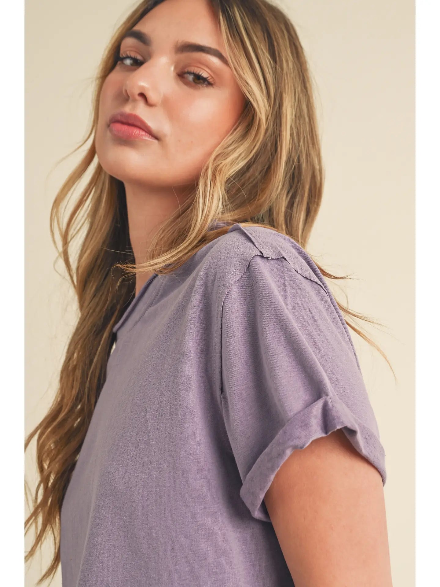 Mali Tee - Plum - SPARROW