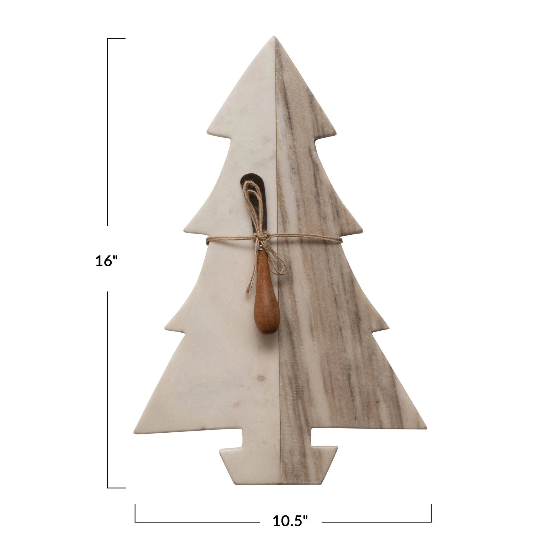 Marble Tree Cheese/Cutting Board with Canape Knife - SPARROW