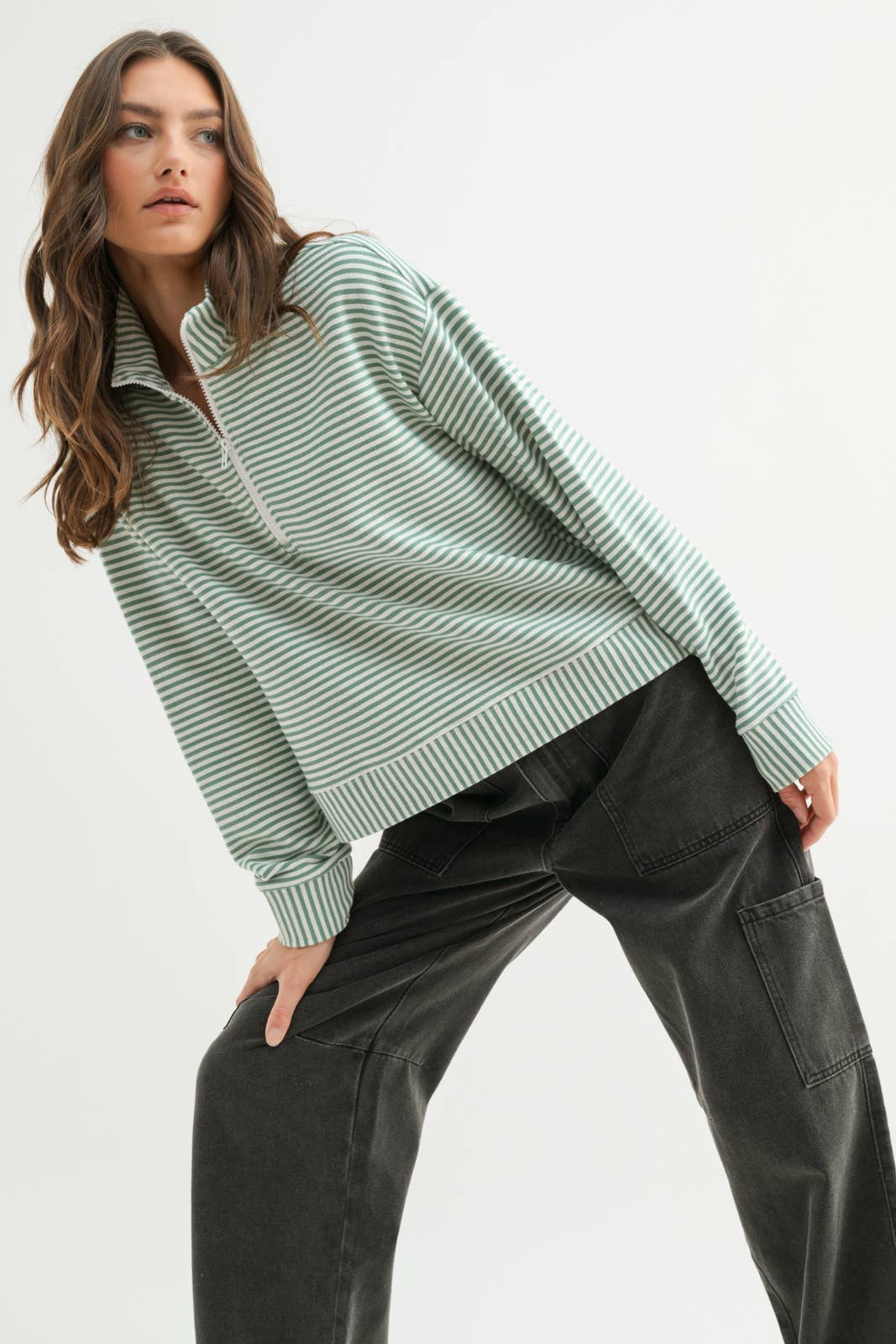 Mary Alice Pullover - Sage - SPARROW