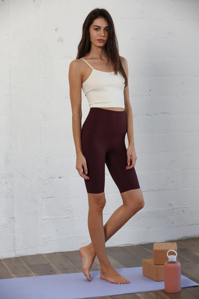 Match Made Biker Shorts - Cassis - SPARROW