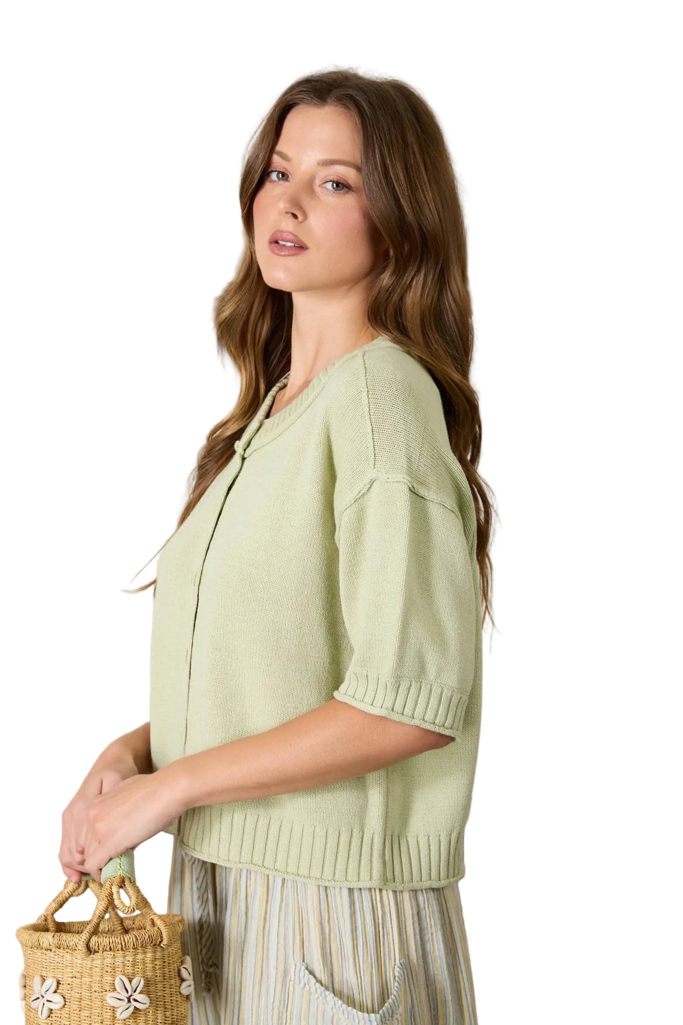 Maya Top - Light Olive - SPARROW