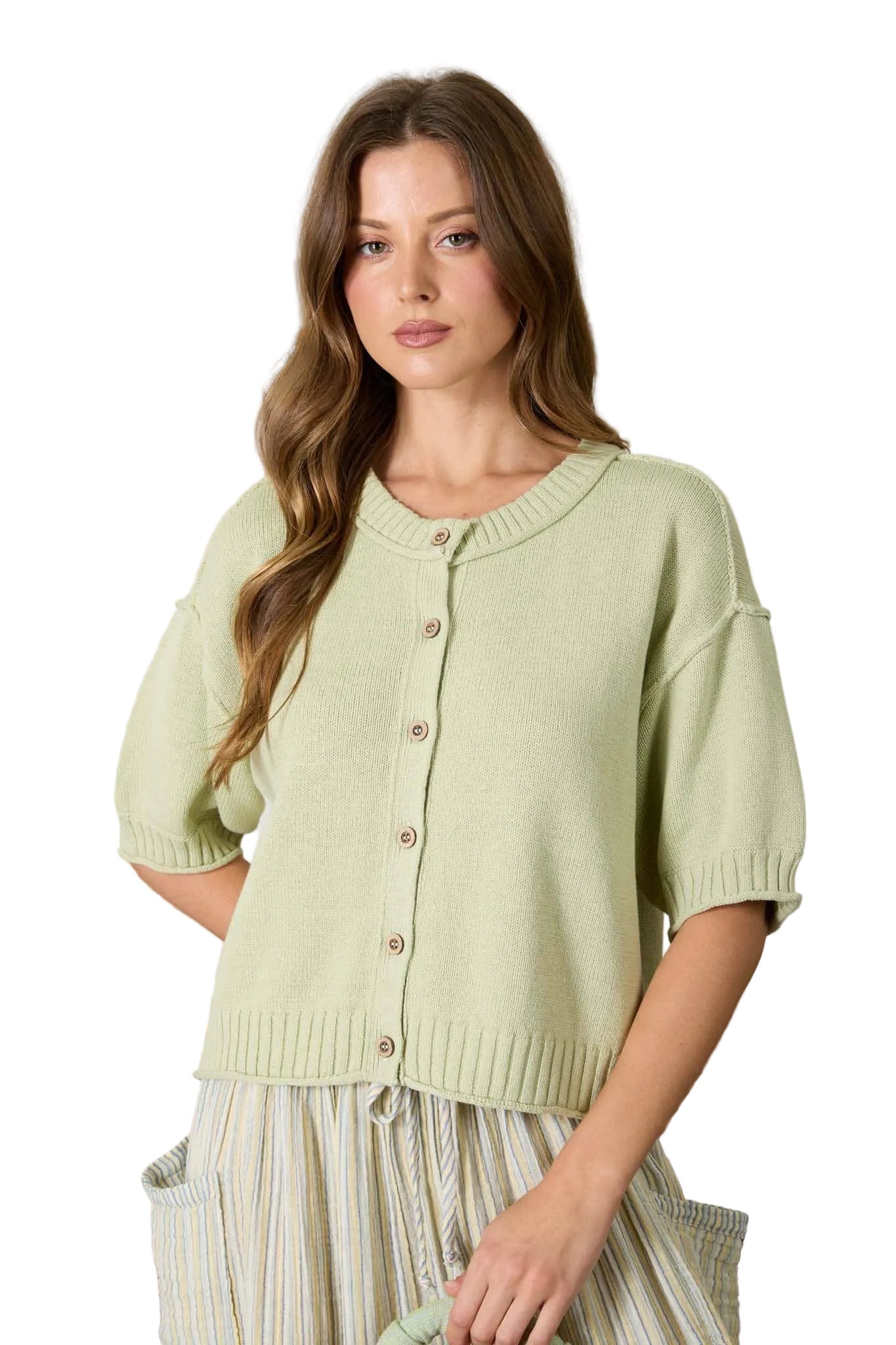 Maya Top - Light Olive - SPARROW