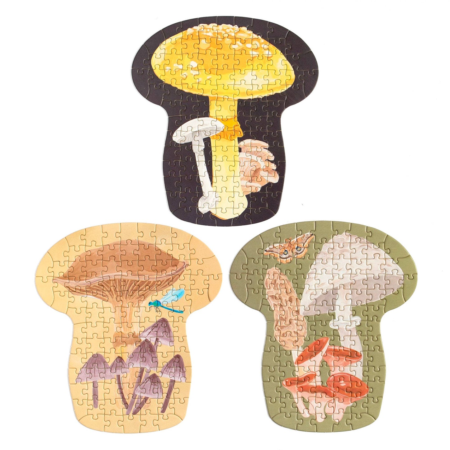 Midnight Flora & Fauna - 100 Piece Jigsaw Puzzles - Set of 3 - SPARROW