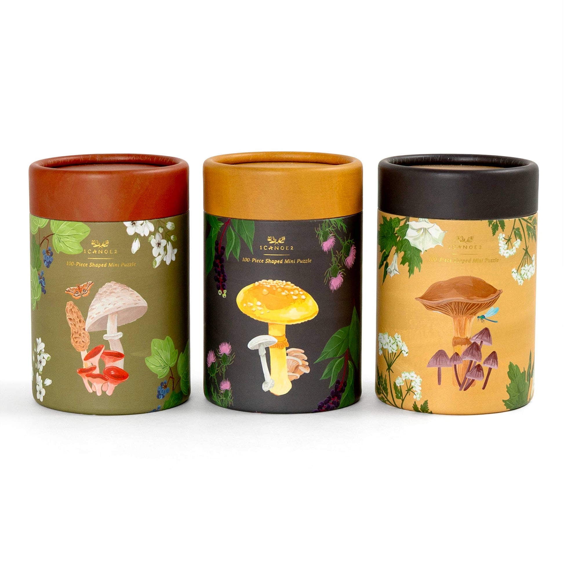 Midnight Flora & Fauna - 100 Piece Jigsaw Puzzles - Set of 3 - SPARROW