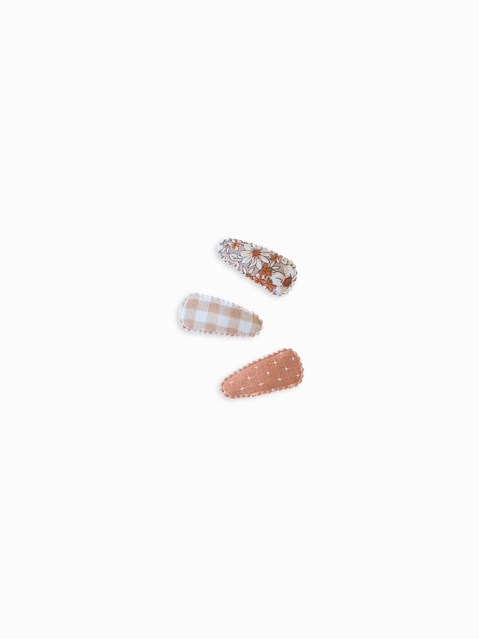 Mini Clip Set 3 - Pack - Ochre Floral - SPARROW