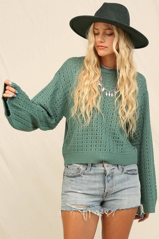 Molly Sweater - Evergreen - SPARROW
