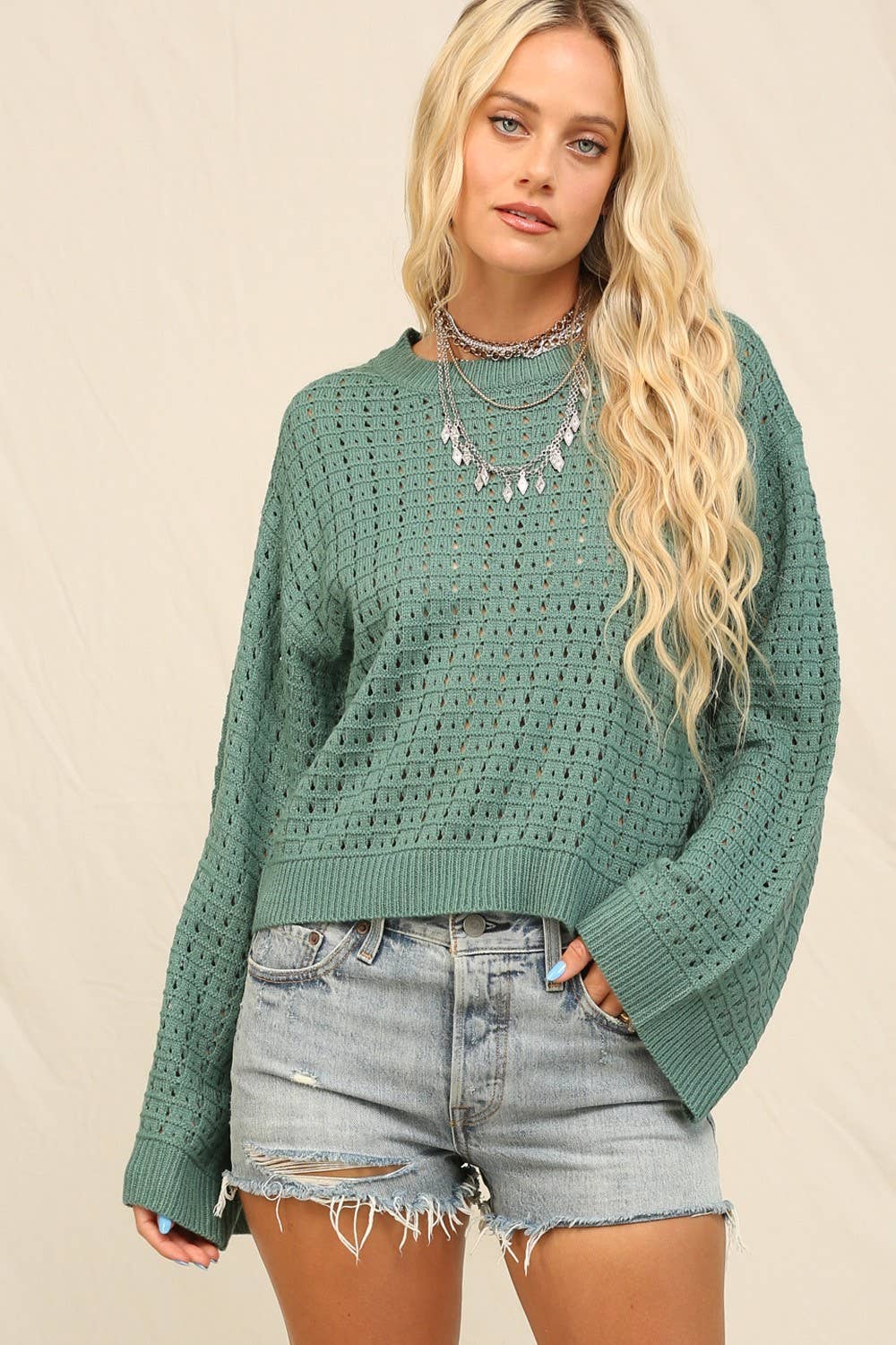 Molly Sweater - Evergreen - SPARROW