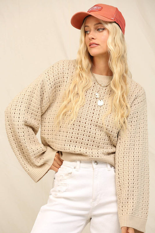 Molly Sweater - Stone - SPARROW