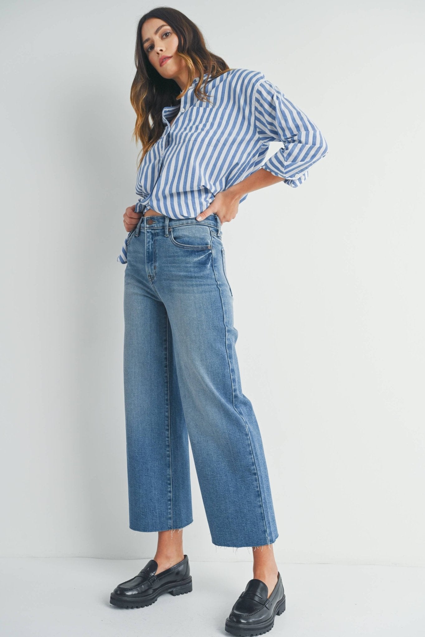 Monica Wide Leg Jeans - SPARROW