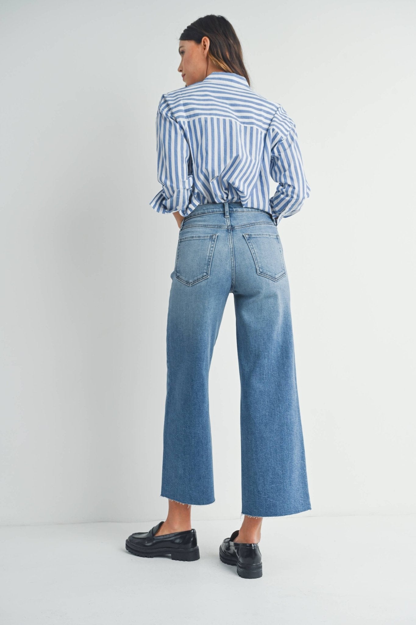 Monica Wide Leg Jeans - SPARROW
