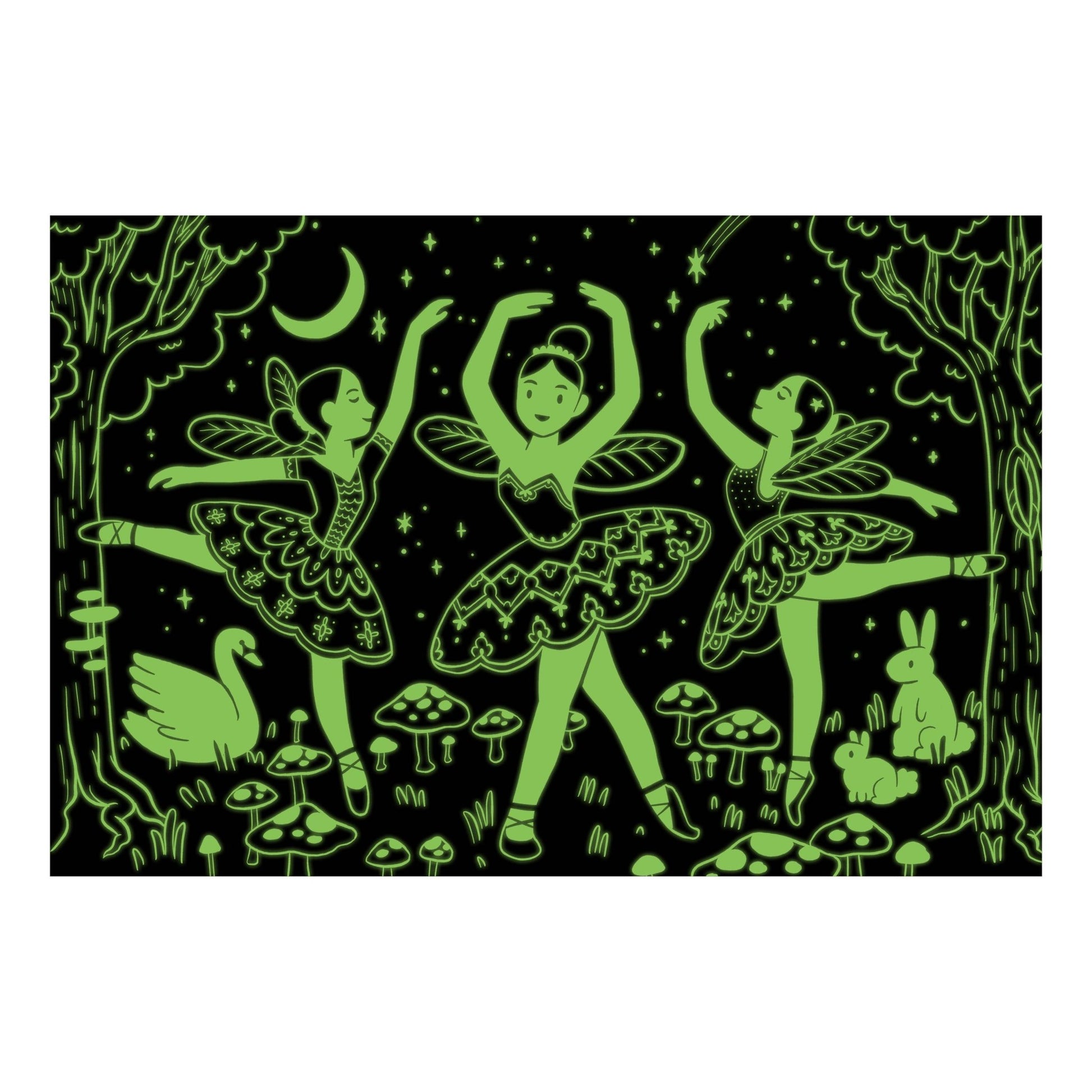 Moonlight Ballet 100 Piece Glow in the Dark Puzzle - SPARROW