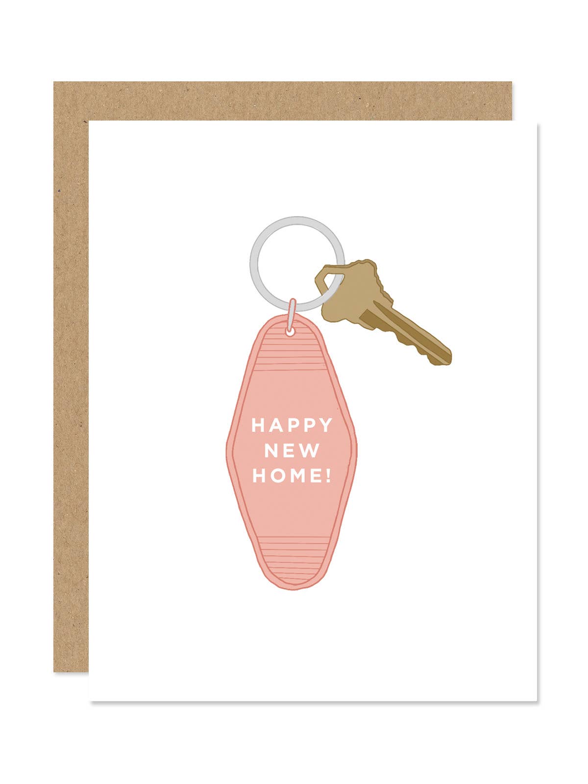 Motel Keychain Happy New Home Card - SPARROW