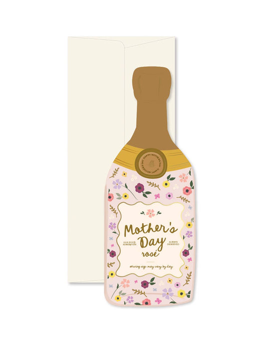 Mother's Day Rosé Bottle Greeting Card - SPARROW
