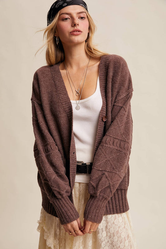 Mylah Cardigan - Mocha - SPARROW