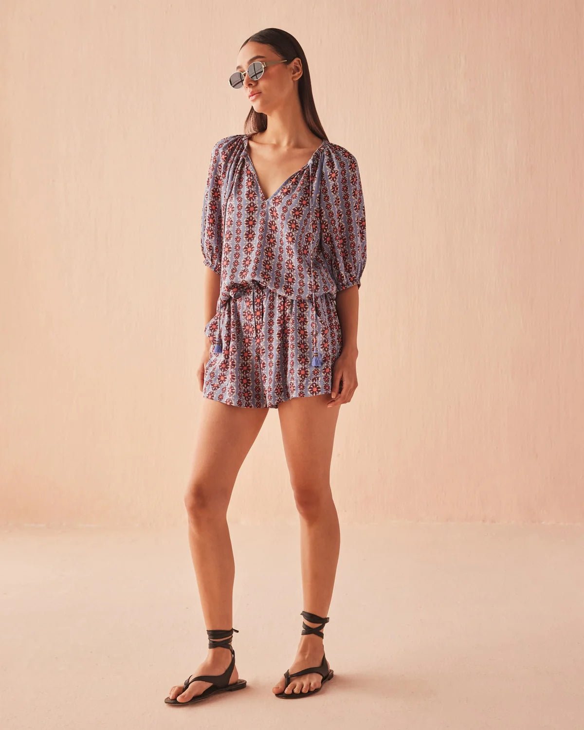 Omika Asha Shorts - Omari Hibiscus - SPARROW