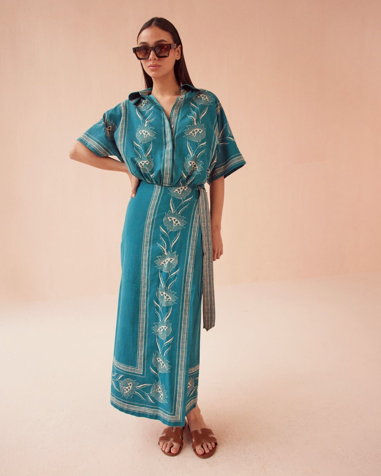Omika Sammi Midi Skirt - Cecile Dragonfly - SPARROW