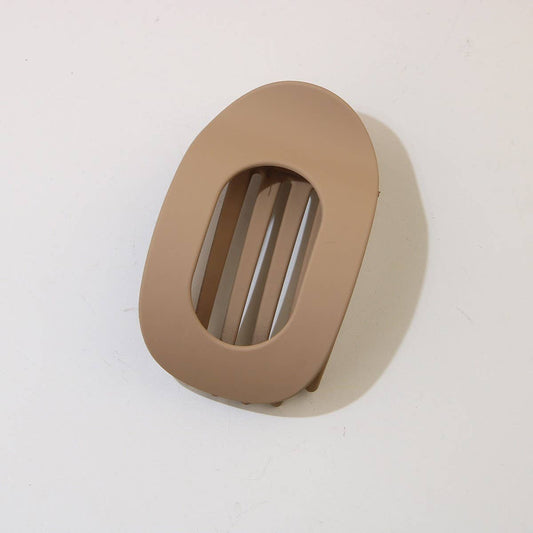 Oval Hair Clip - Khaki - SPARROW