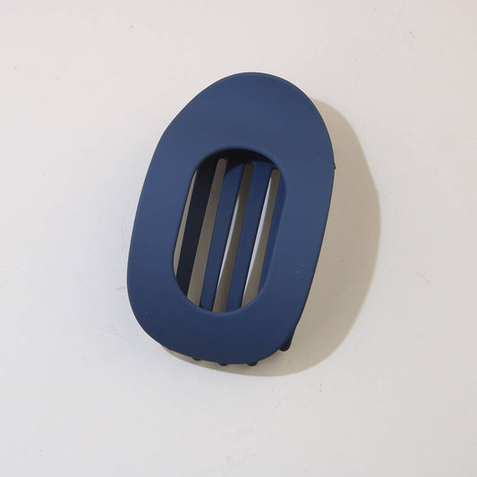 Oval Hair Clip - Navy - SPARROW