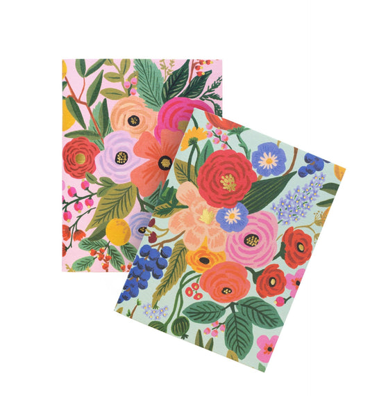 Pair of 2 Garden Party Pocket Notebooks - SPARROW