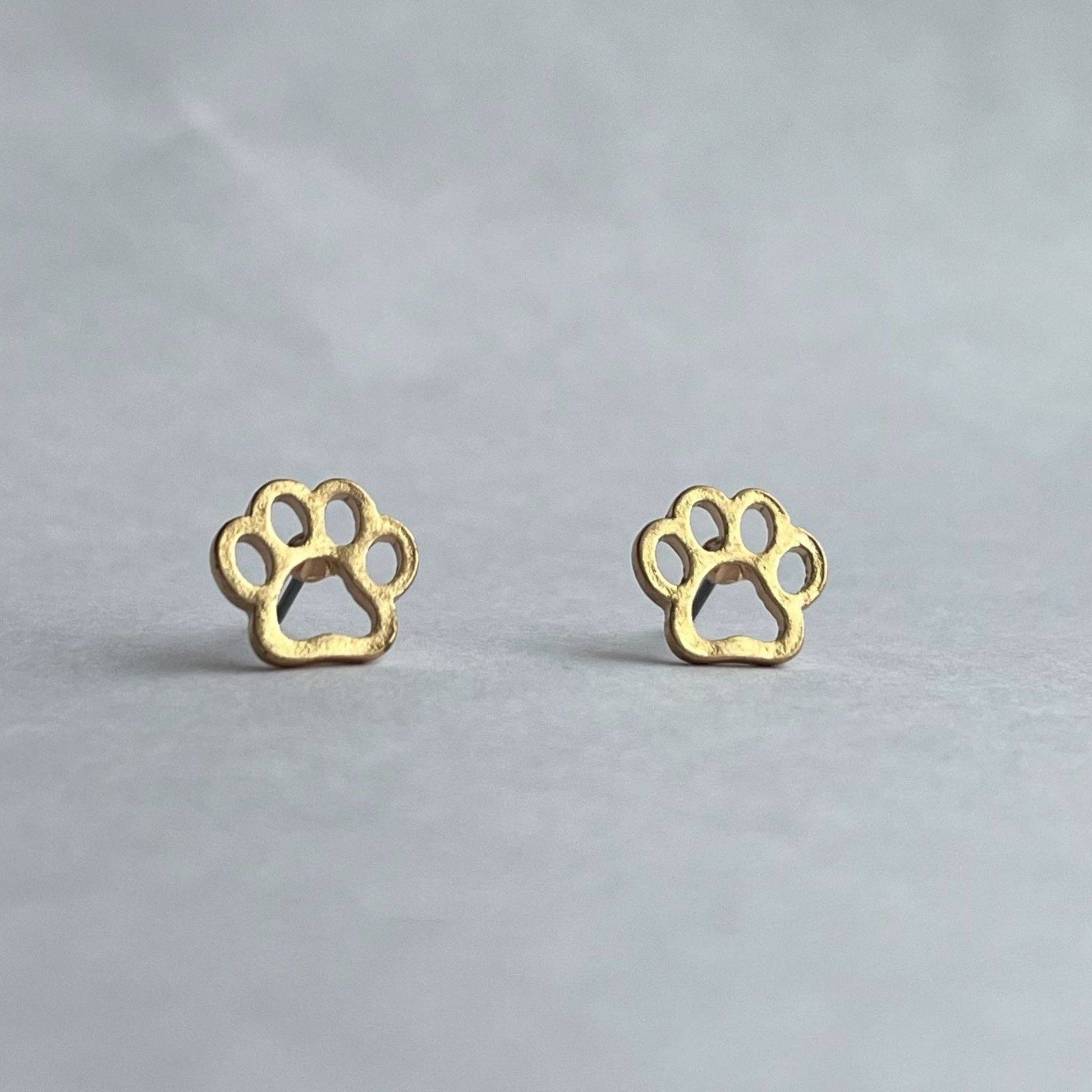 Paw Stud Earrings - SPARROW