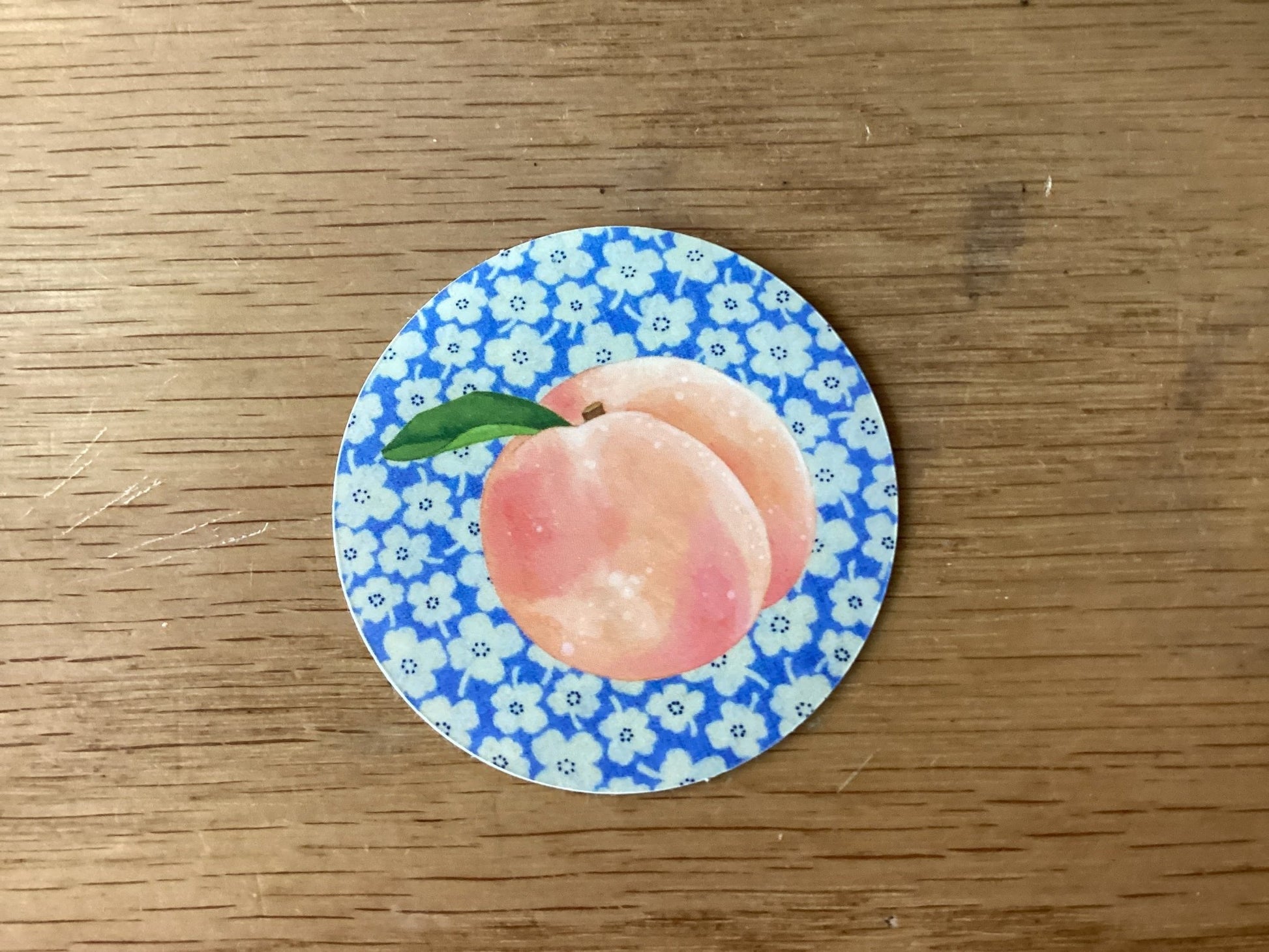 Peach sticker - SPARROW