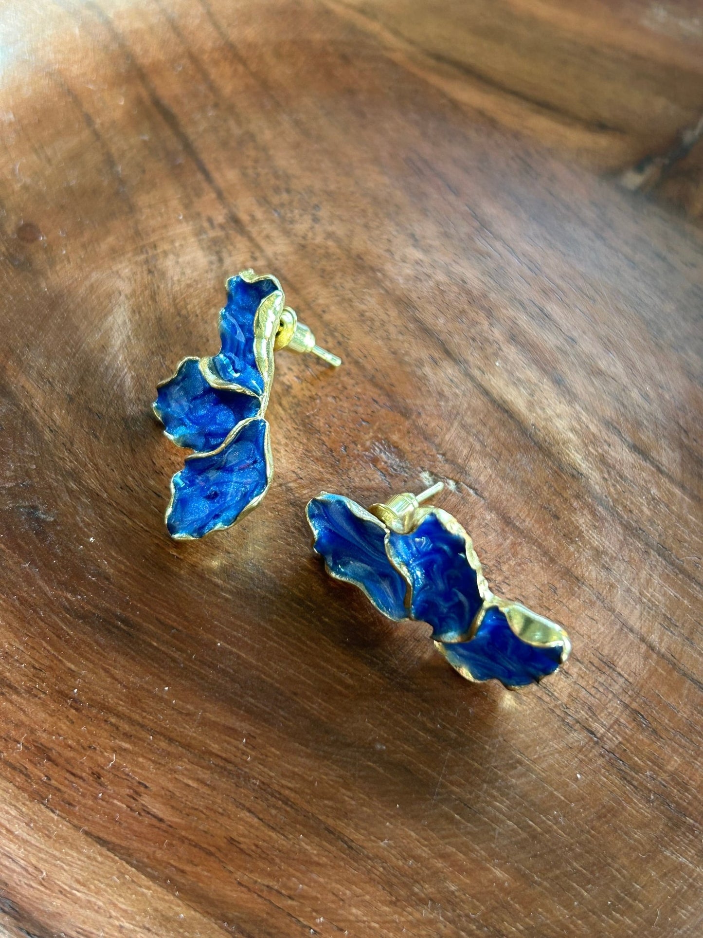 Petal Earrings - Blue - SPARROW