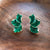 Petal Earrings - Green - SPARROW