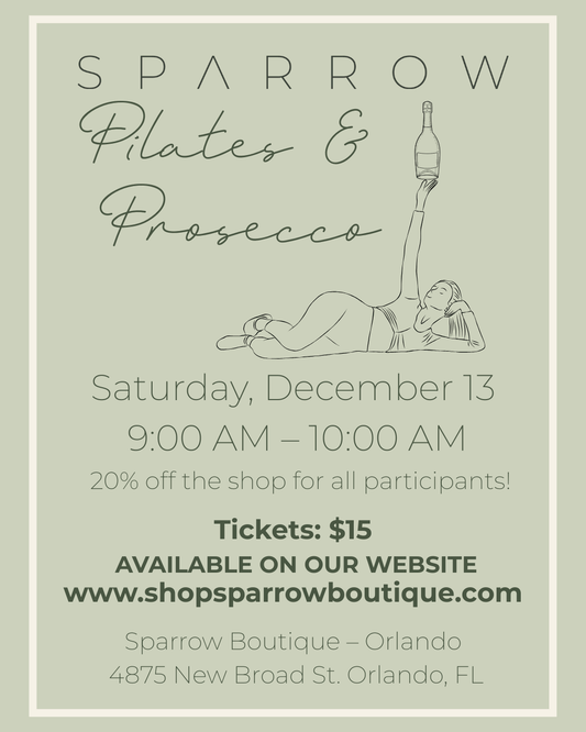 Pilates & Prosecco - December 13th - SPARROW