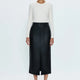 Pistola Alice Midi Skirt - Slate Black - SPARROW