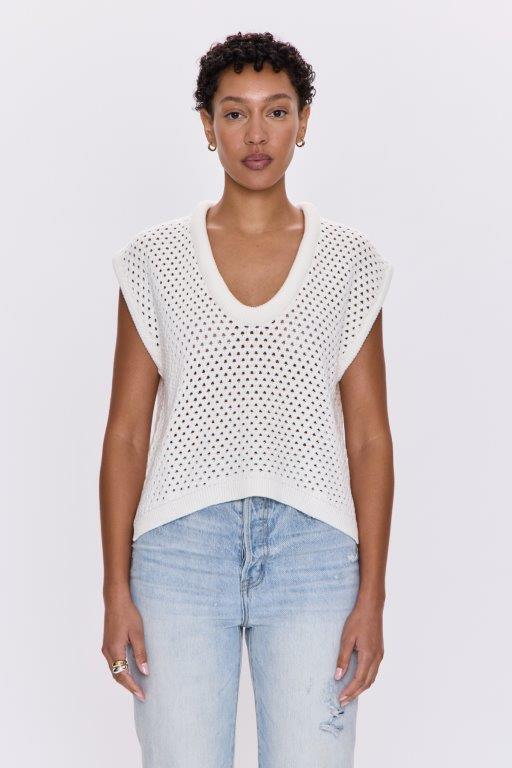 Pistola Beck Knit Top - Le Blanc - SPARROW