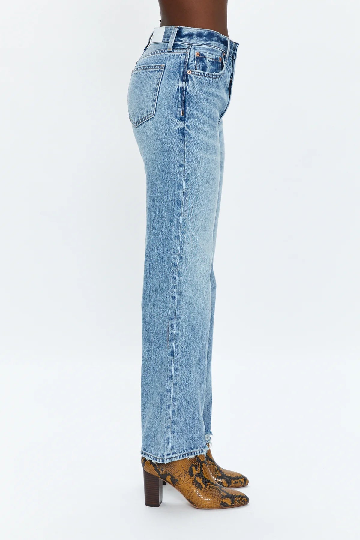 Pistola Cassie Super High Rise Straight Denim - SPARROW